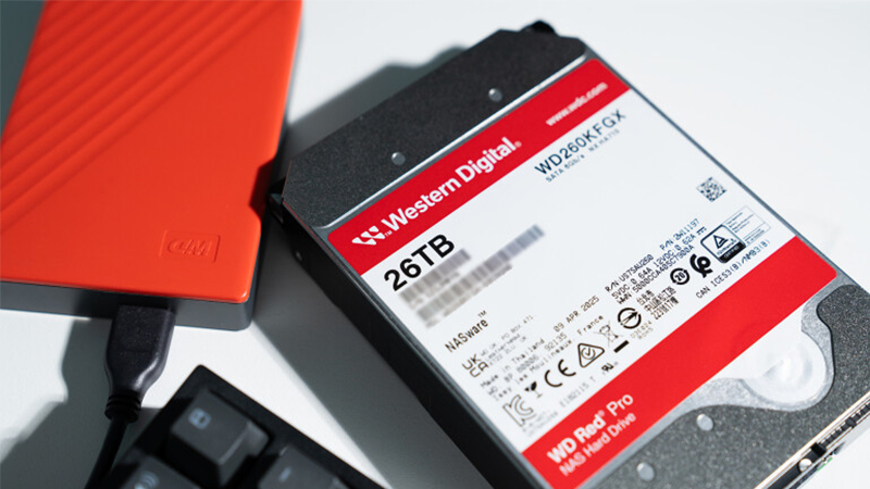 WD Red Pro NAS 하드 드라이브 26TB 제품 이미지